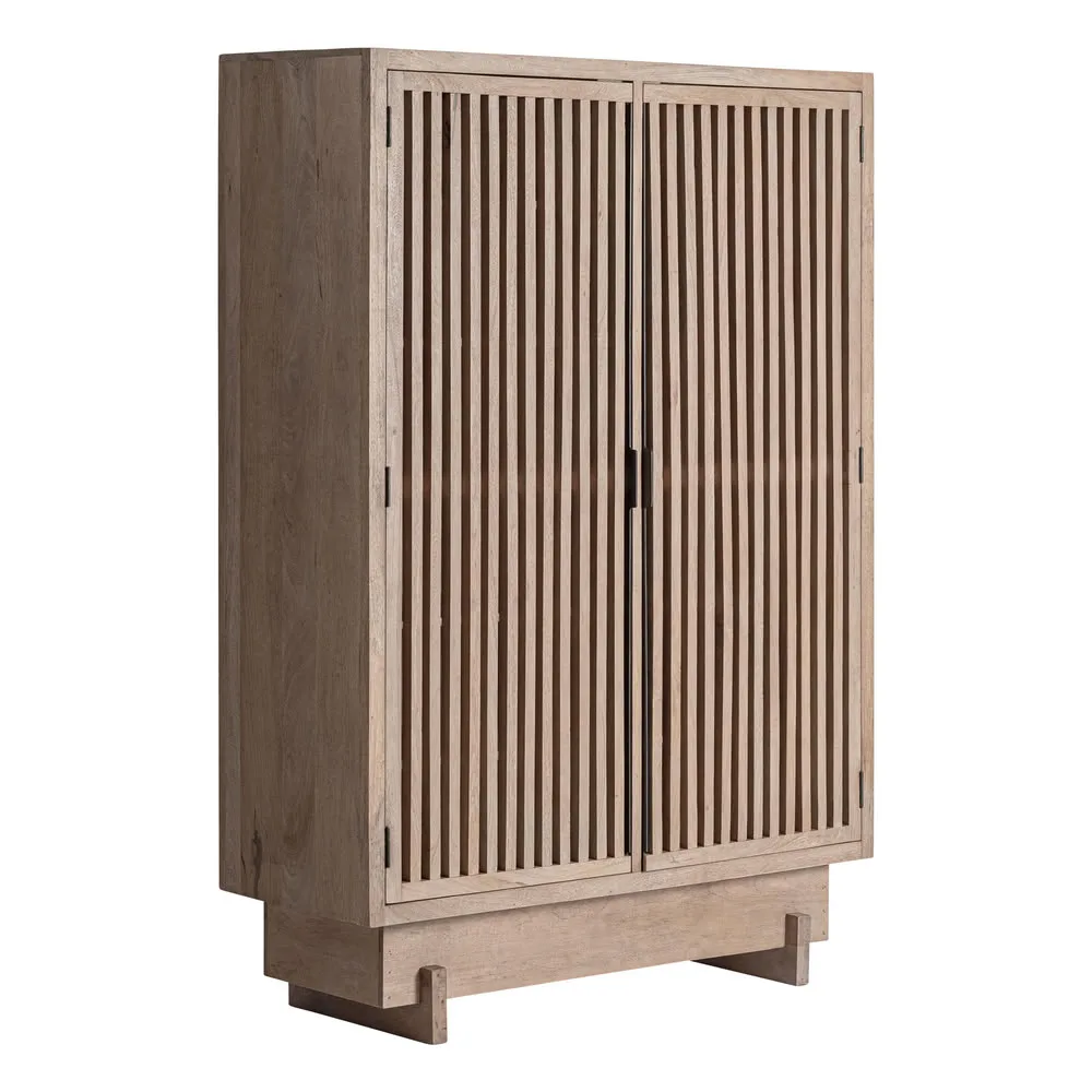 Armario 195 cm en madera maciza de mango Gabia - Imagen 3