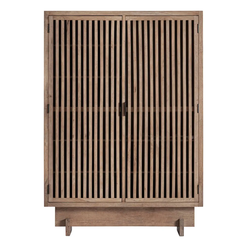 Armario 195 cm en madera maciza de mango Gabia
