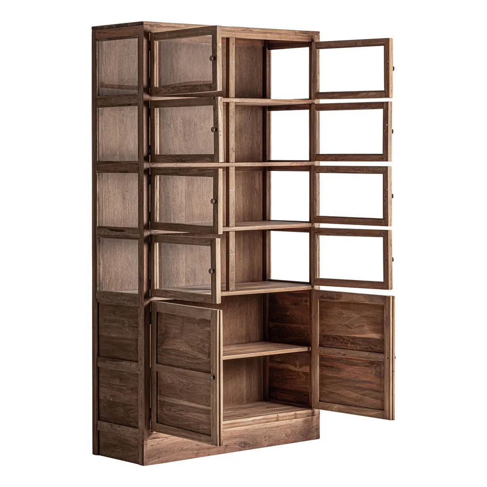 Vitrina de madera rústica 226cm Helmond - Imagen 4