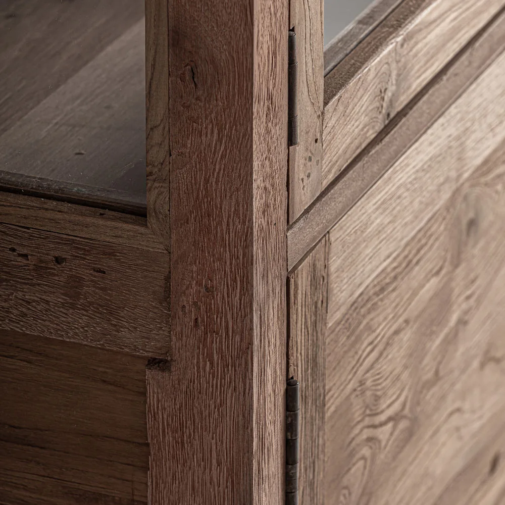 Vitrina de madera rústica 226cm Helmond - Imagen 5