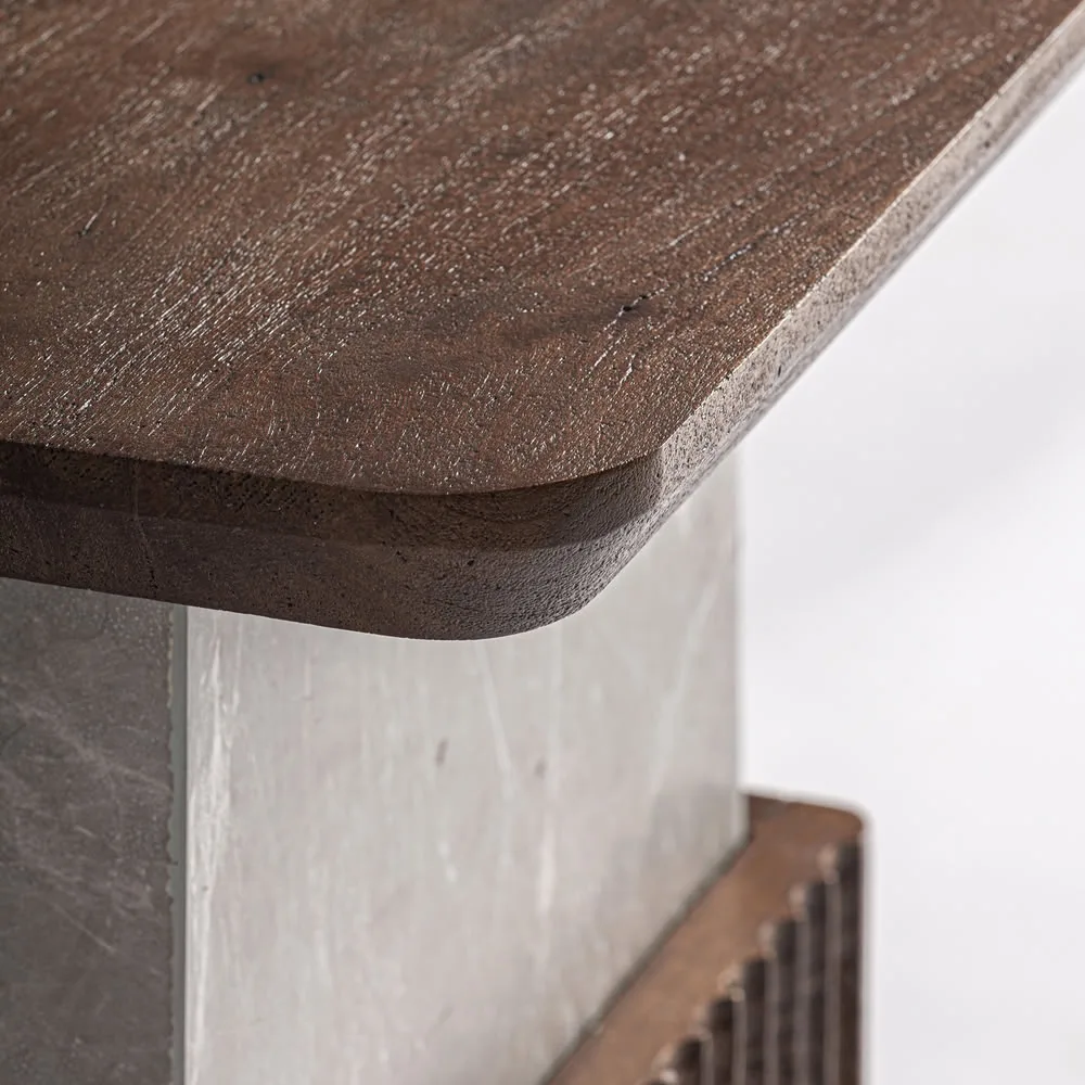 Mesa auxiliar de madera de mango Anzex - Imagen 4