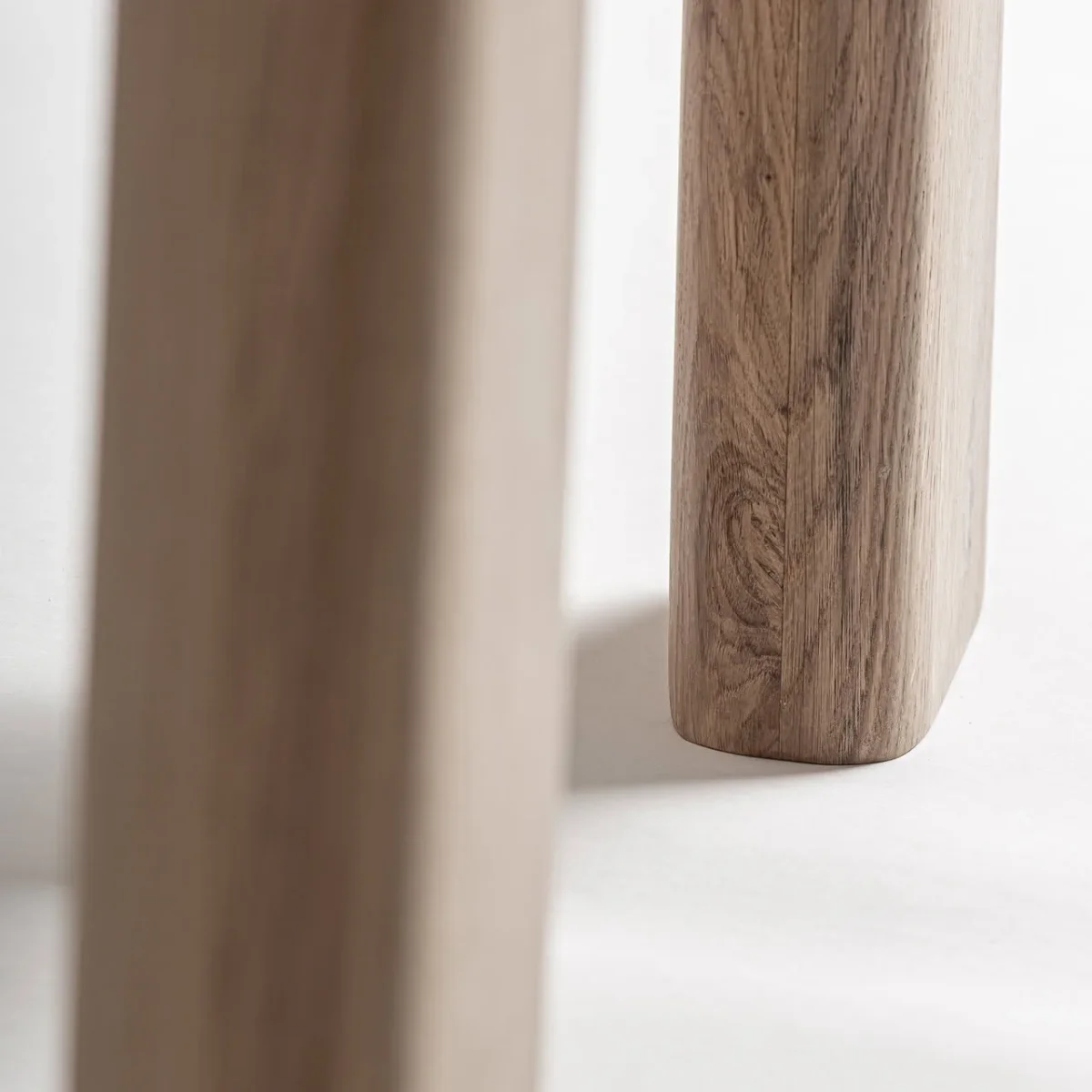 Mesa comedor de madera de roble 160x160x75 cm Nara - Imagen 5