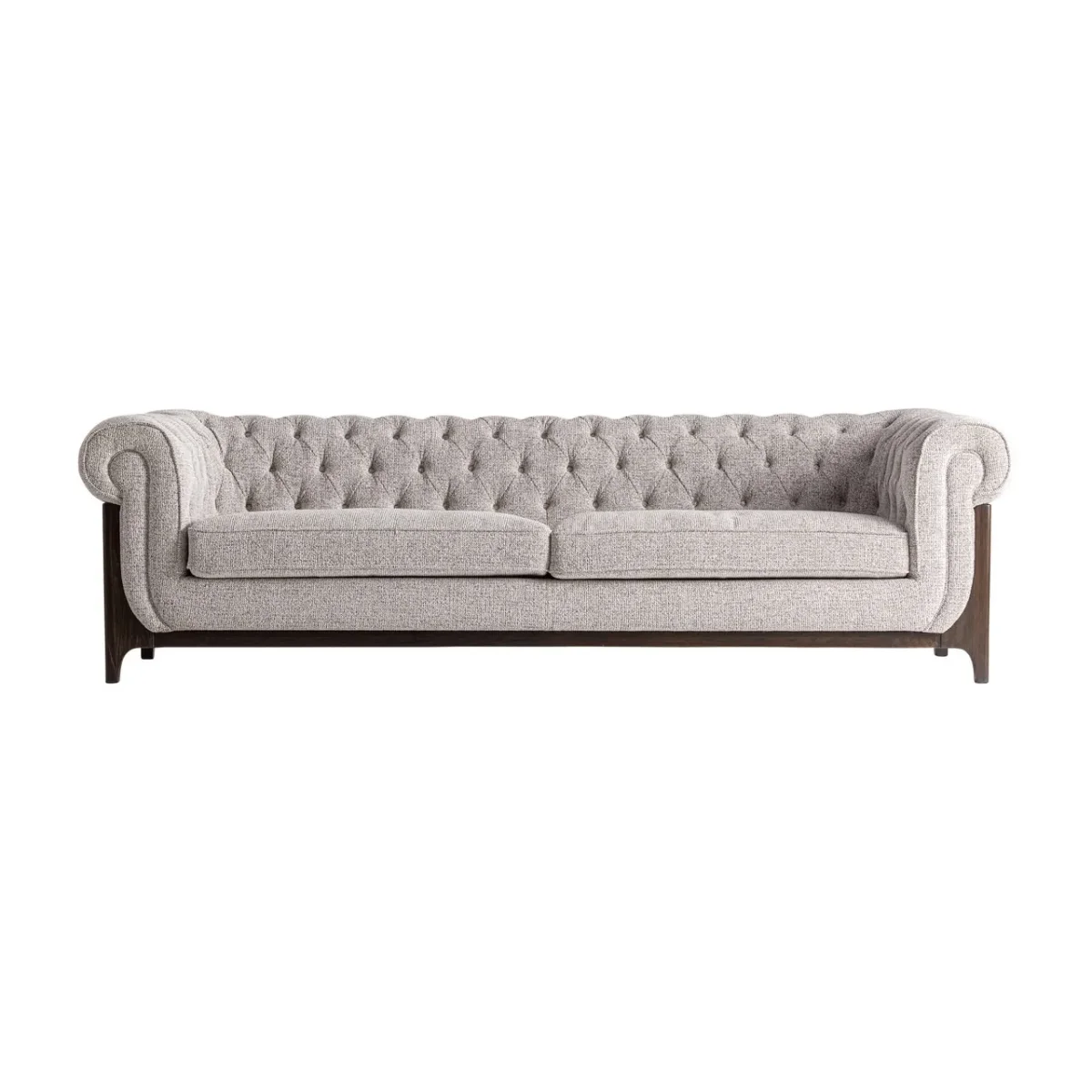 Sofá gris de madera de fresno Ipswich 250 cm