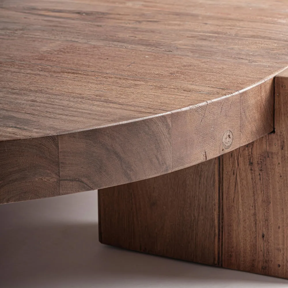 Mesa de centro Brutalist de madera de sal - Imagen 6