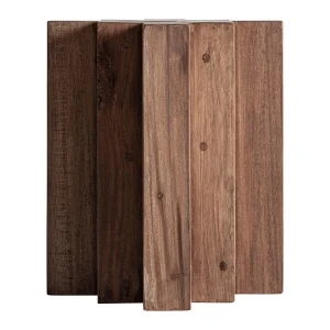 Mesa auxiliar Brutalist de madera de sal