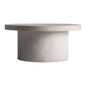 Mesa de centro redonda 90cm cemento Banfe