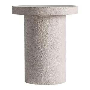 Mesa de centro exterior de cemento beige Banfe