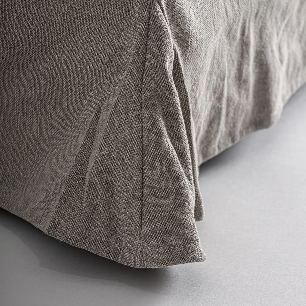 Chaise Longue lino gris 130 x 172 x 90 Arsac - Imagen 8
