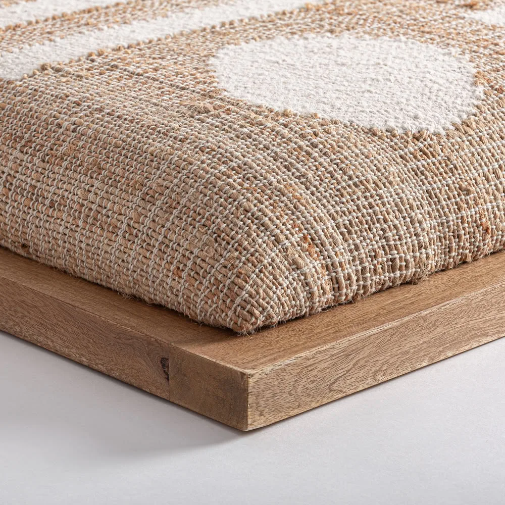 Cabecero de yute y madera de mango Refford - Imagen 5