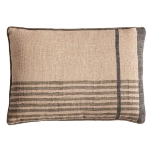 Cojín beige con rayas Nagore