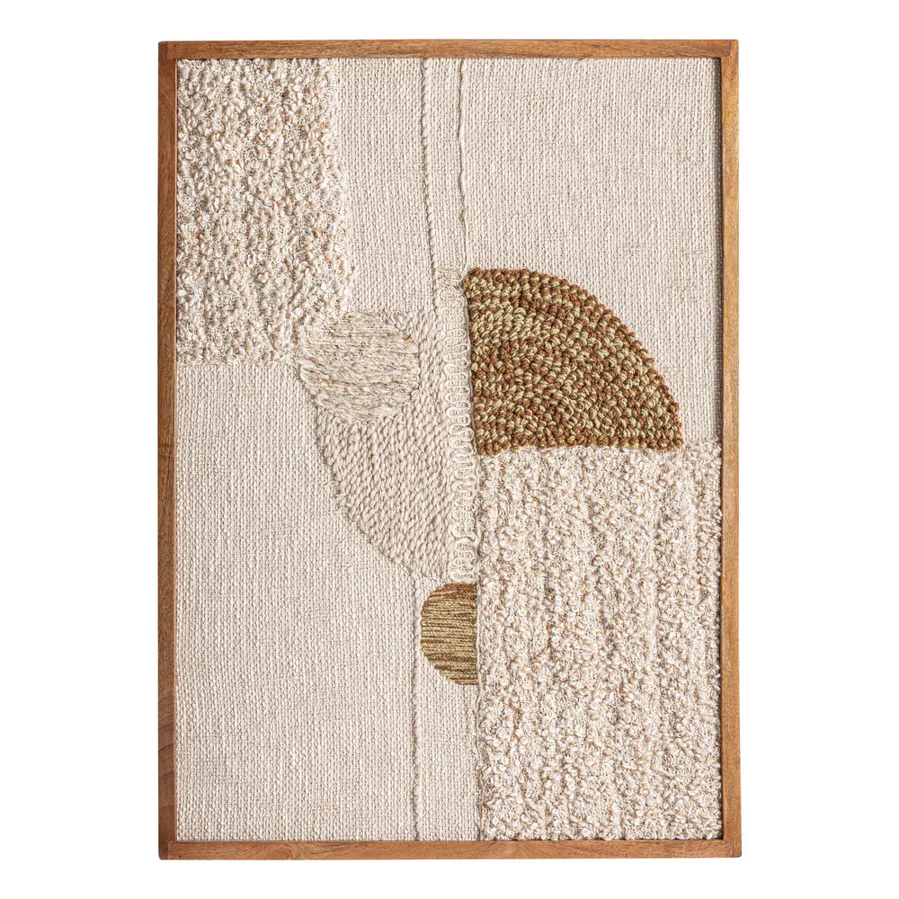 Cuadro Tum de algodón y madera
