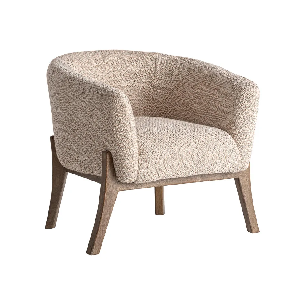 Sillón Liermo de yute y madera de mango