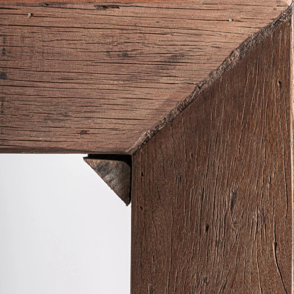 Mesa de centro de madera recuperada 60x60x60 cm Keiem - Imagen 4