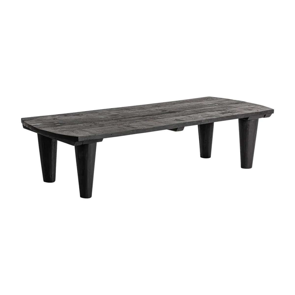 Mesa de centro de madera recuperada negra Allons - Imagen 3
