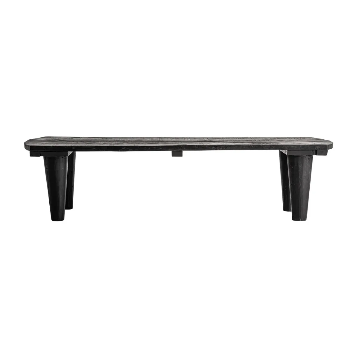 Mesa de centro de madera recuperada negra Allons