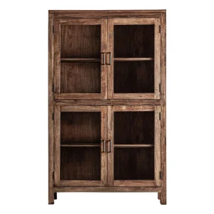 Vitrina madera y hierro Selby 198 cm