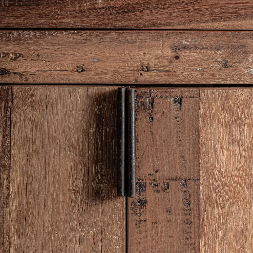 Aparador grande madera maciza 225 cm Selby - Imagen 4