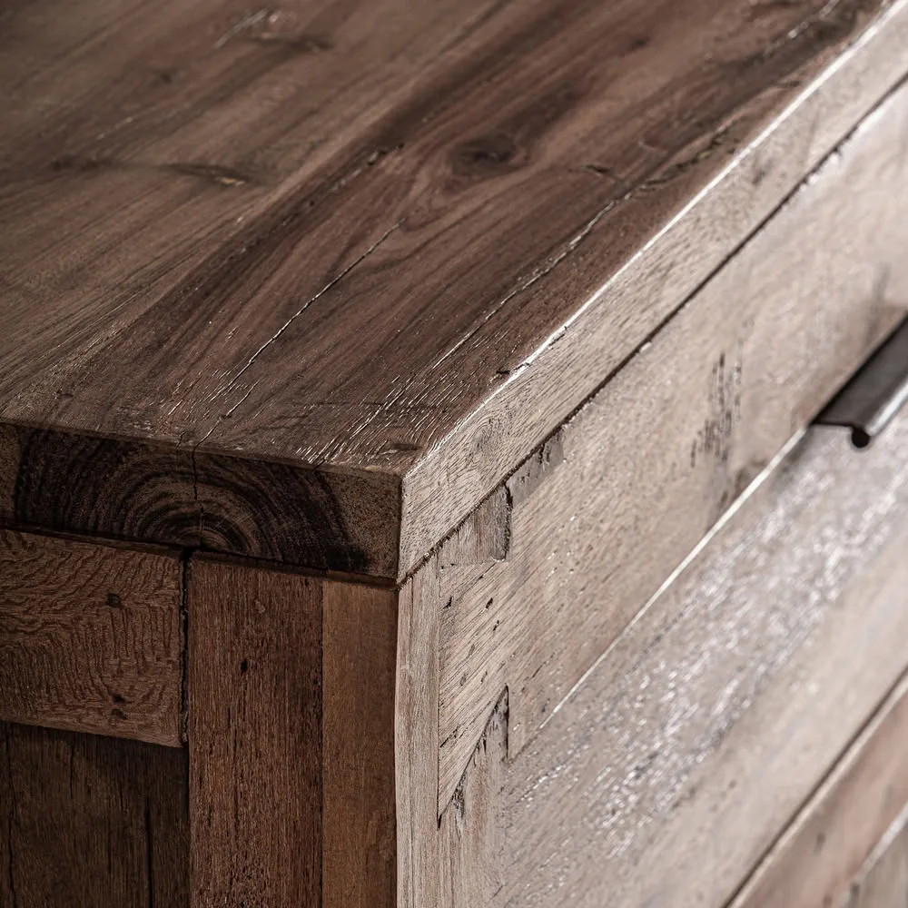 Aparador grande madera maciza 225 cm Selby - Imagen 5
