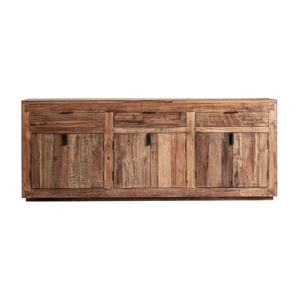Aparador grande madera maciza 225 cm Selby - Imagen 8