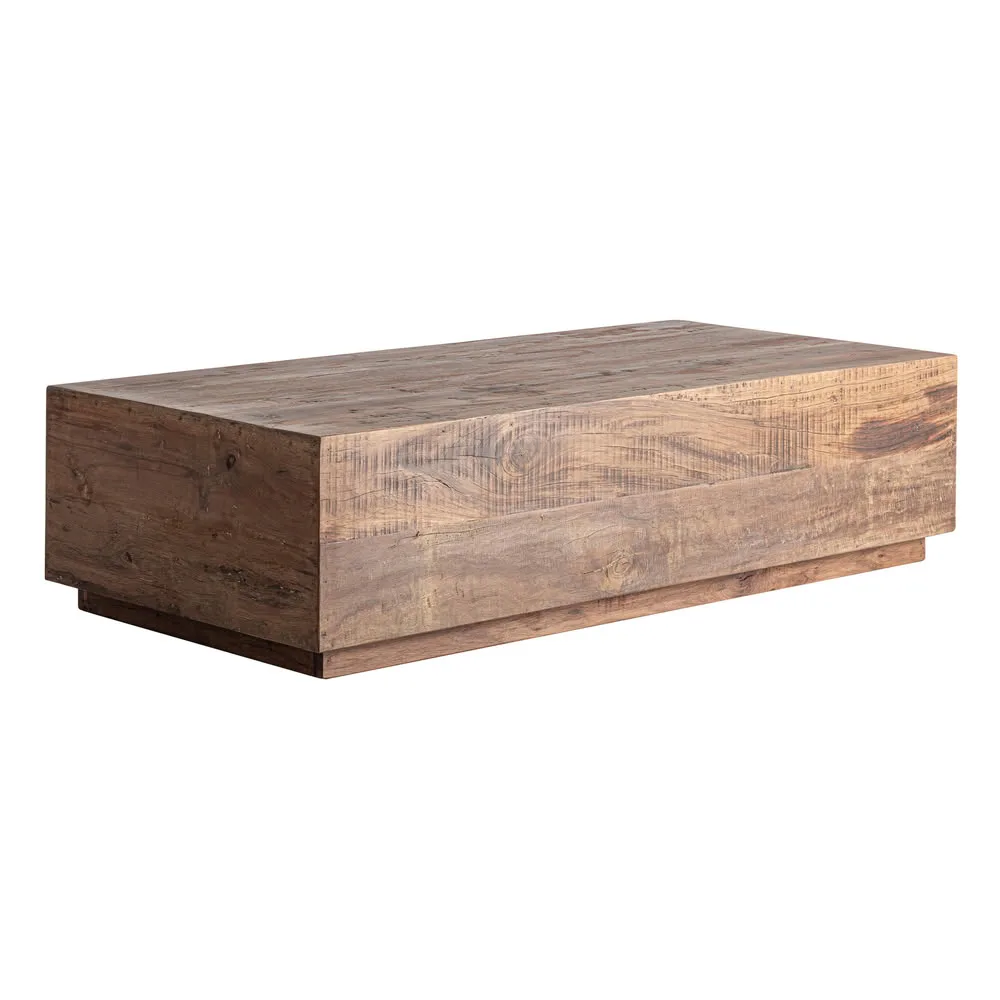 Mesa de centro de madera recuperada 150x70x37 cm Selby - Imagen 2