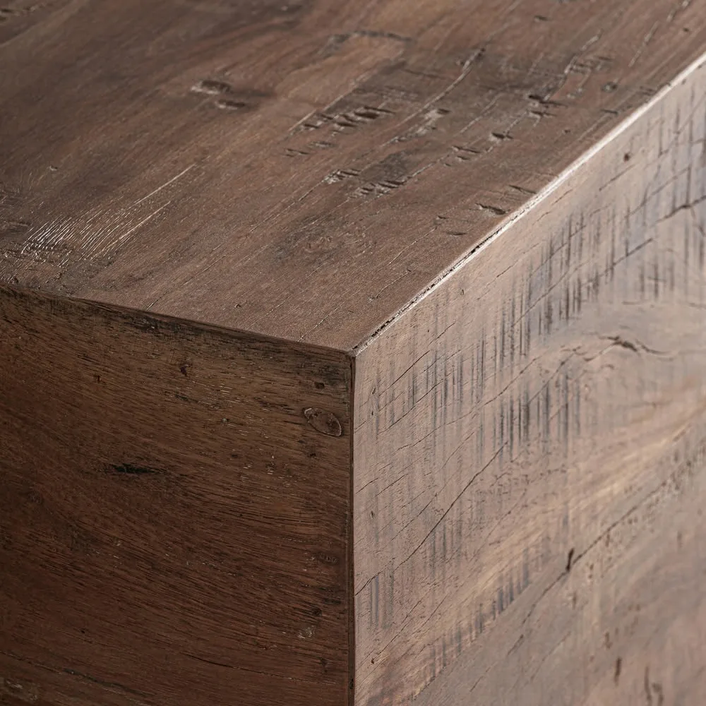 Mesa de centro de madera recuperada 150x70x37 cm Selby - Imagen 4