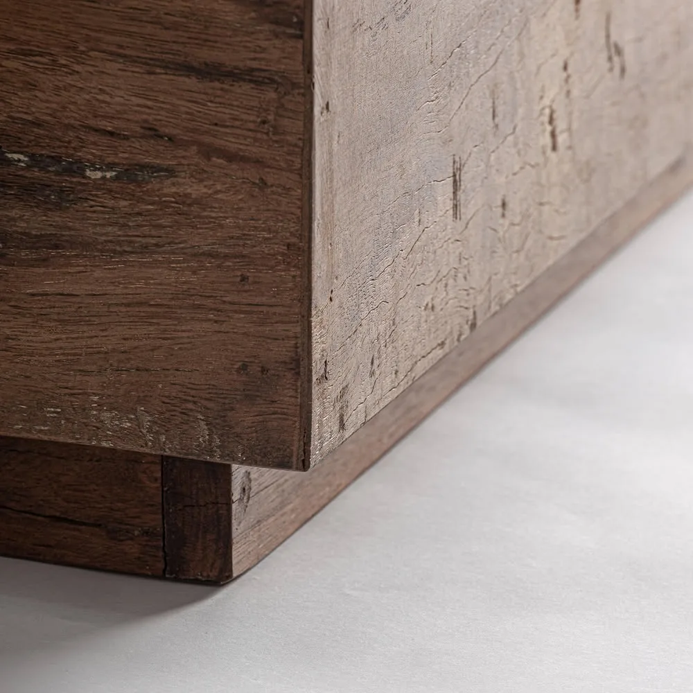 Mesa de centro de madera recuperada 150x70x37 cm Selby - Imagen 5