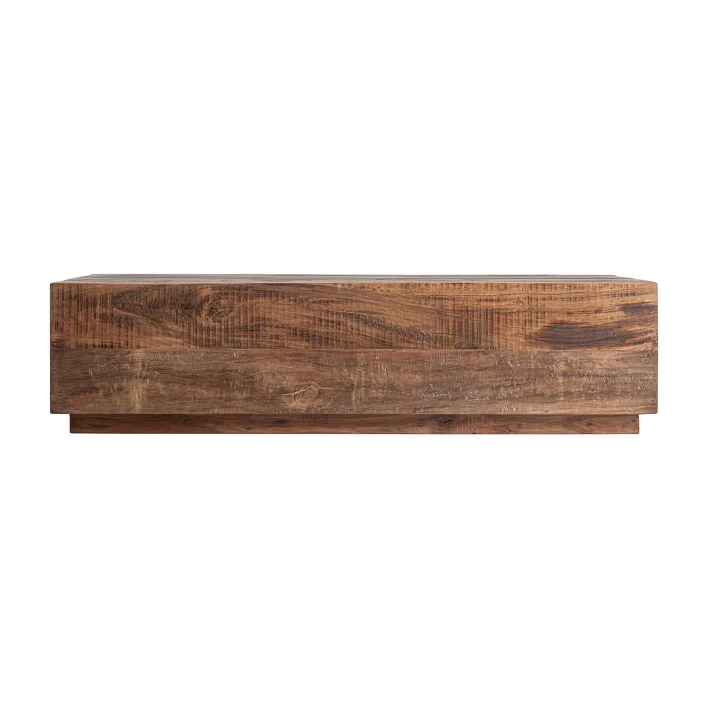 Mesa de centro de madera recuperada 150x70x37 cm Selby - Imagen 6