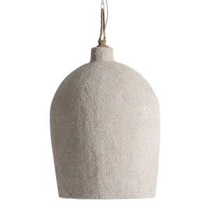 Lámpara de techo de madera suar beige Narnai