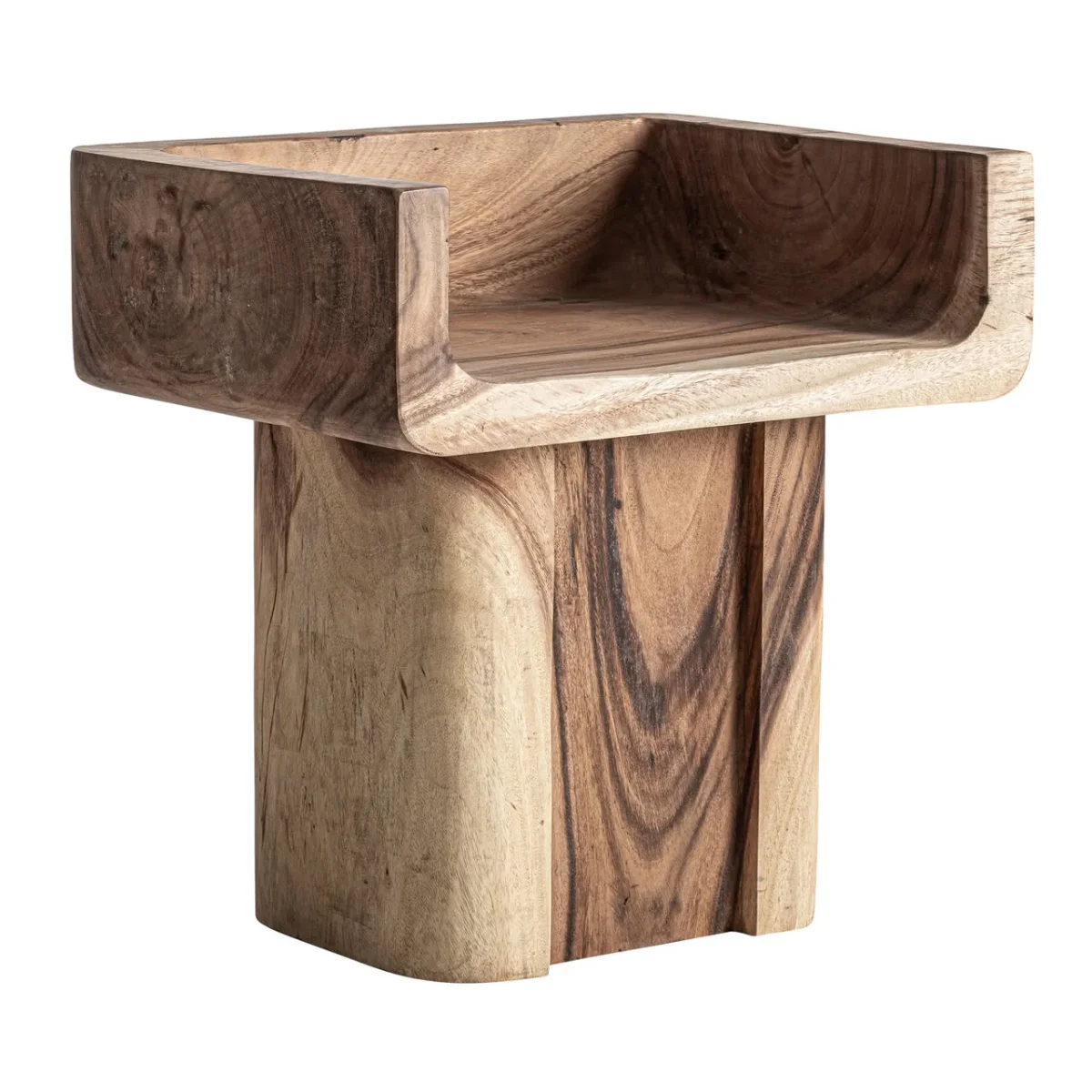 Silla de estilo étnico de madera suar Luzex
