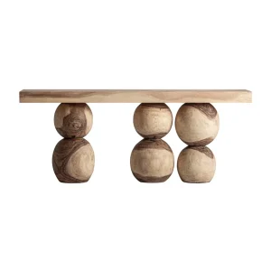 Consola de madera de suar 200x45x80 cm Yarog