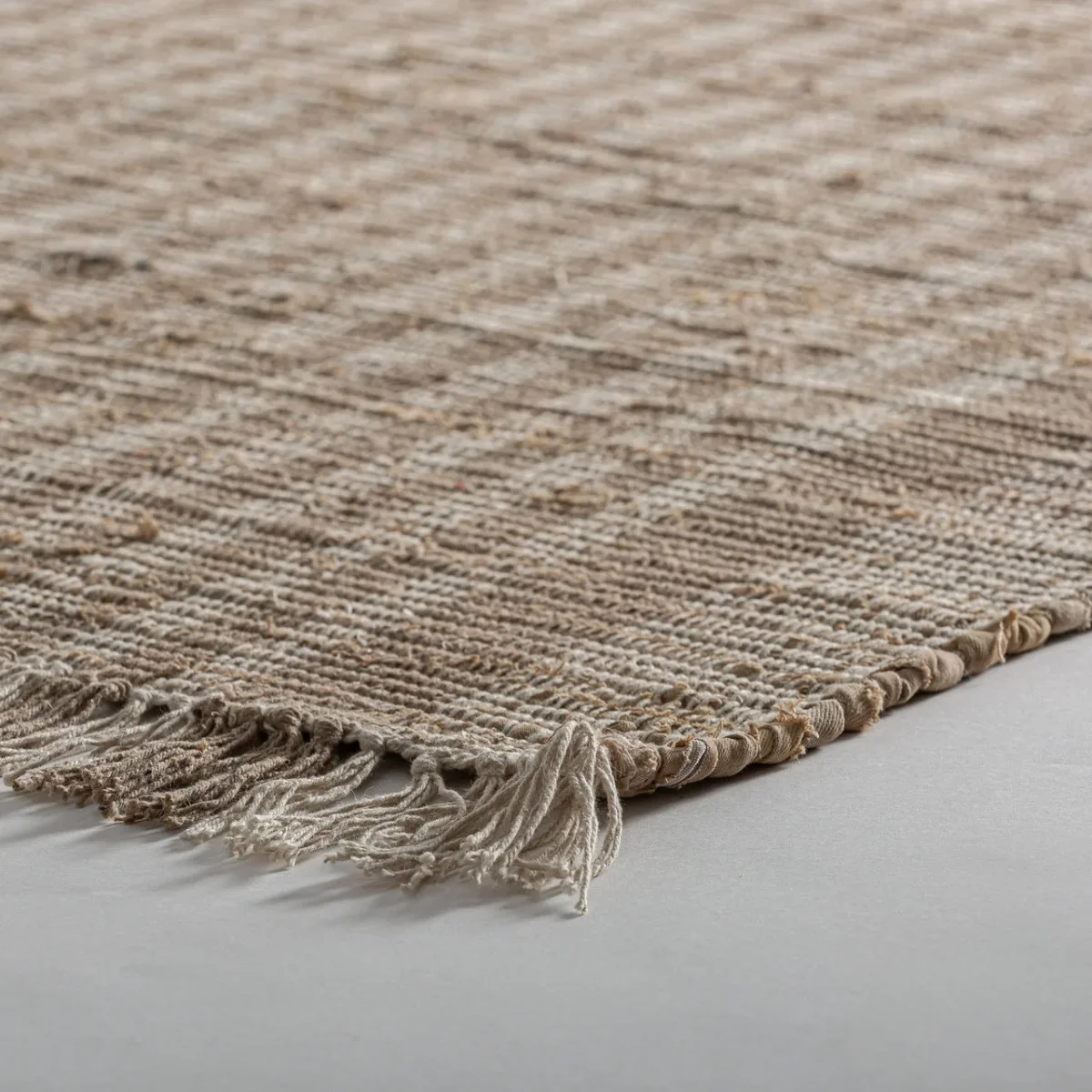 Alfombra de algodón marrón 350×240 cm Kaori - Imagen 3