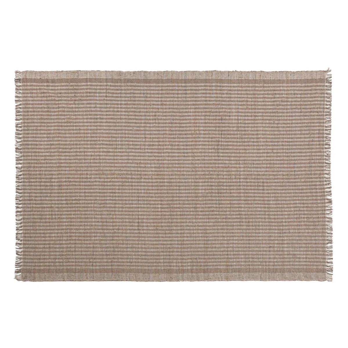 Alfombra de algodón marrón 350×240 cm Kaori