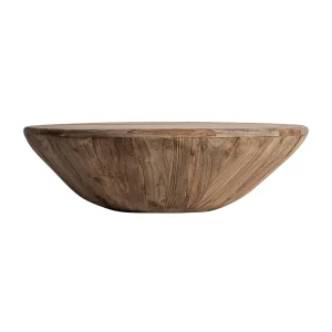 Mesa de centro teca redonda 80 x 24 cm Erloy