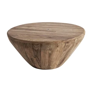 Mesa de centro redonda de teca 70cm  Erloy