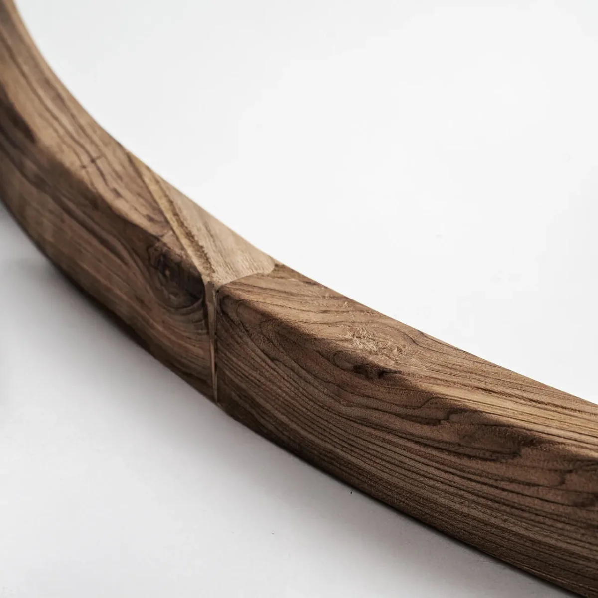 Espejo redondo de madera de teca Tahus 180 cm - Imagen 4