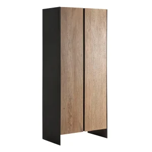 Armario de madera y hierro negro 210 x 90 Killeany