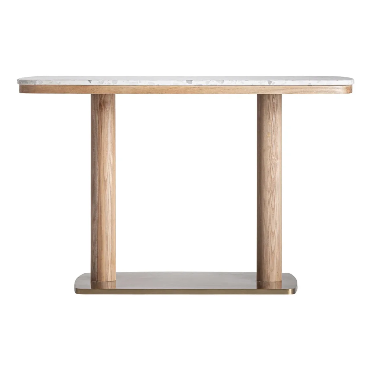 Mesa de bar de terrazo blanco 120×77 cm Alferce