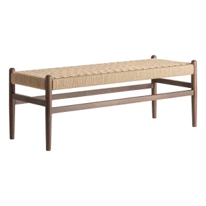 Banco de madera de haya y fibra 120 cm Flaeh