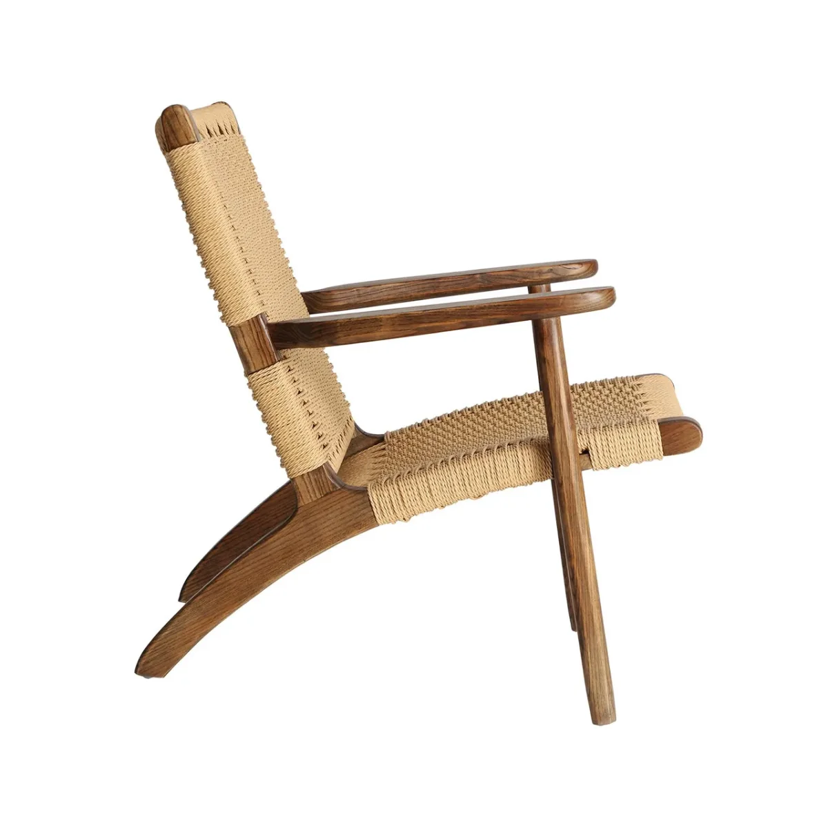 Sillón de madera de olmo y cuerda Jeshare - Imagen 4