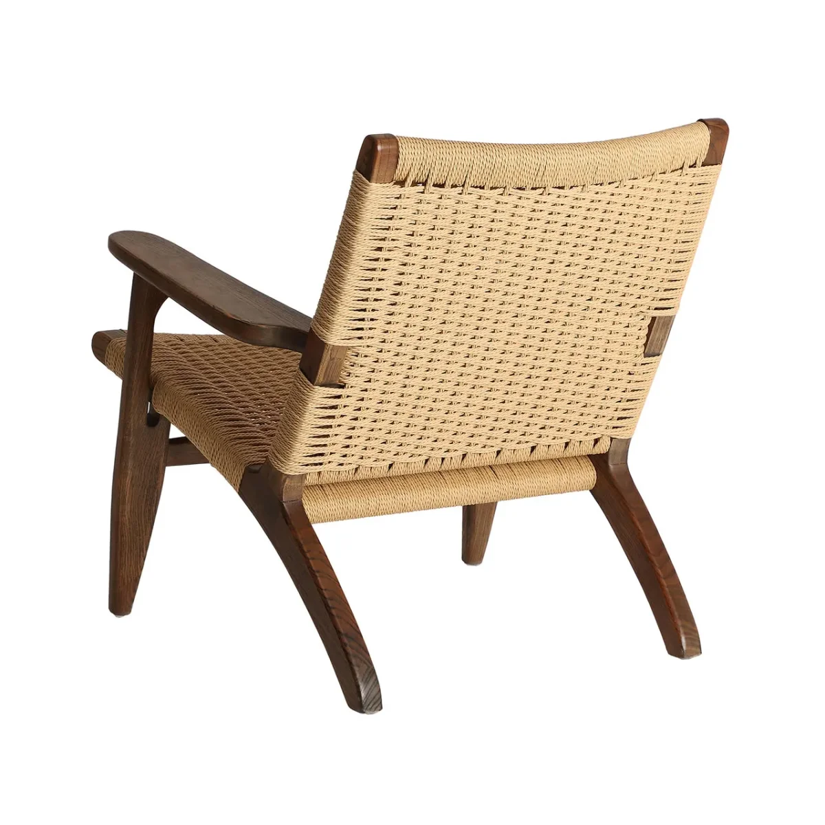 Sillón de madera de olmo y cuerda Jeshare - Imagen 5