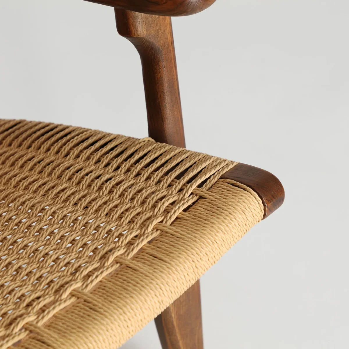 Sillón de madera de olmo y cuerda Jeshare - Imagen 6