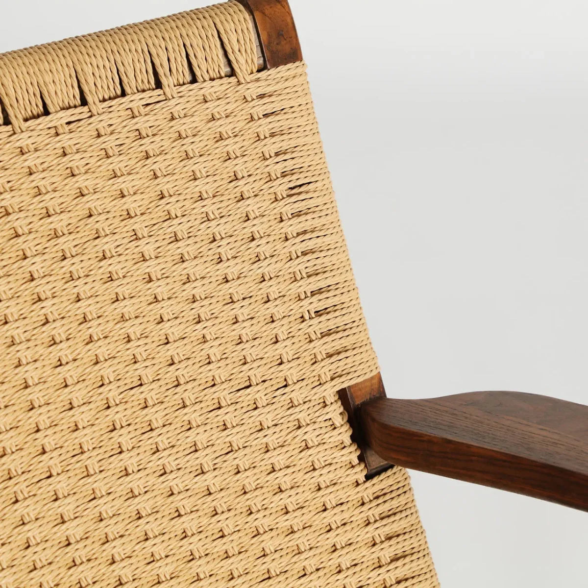 Sillón de madera de olmo y cuerda Jeshare - Imagen 7