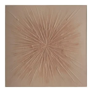 Cuadro lienzo color arena Eider 140×140 cm