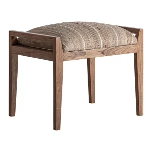 Reposapiés taburete madera y yute 55 cm Nitesh