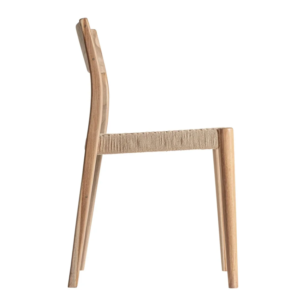 Silla de teca y fibra Caen - Imagen 4