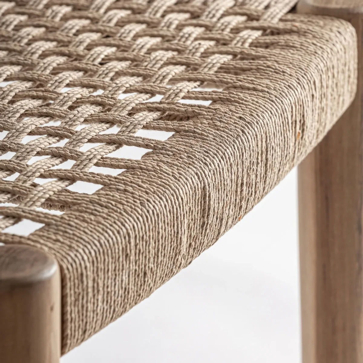 Silla de teca y fibra Caen - Imagen 8