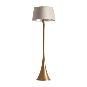 Lámpara de pie de aluminio dorado 56×173 cm Virae
