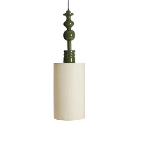 Lámpara de Colgar de hierro 30x30x100 cm Isotta