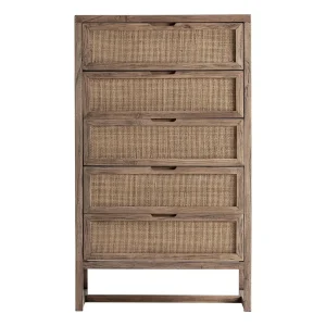 Sinfonier de madera de olmo 70x50x118 cm Byremo