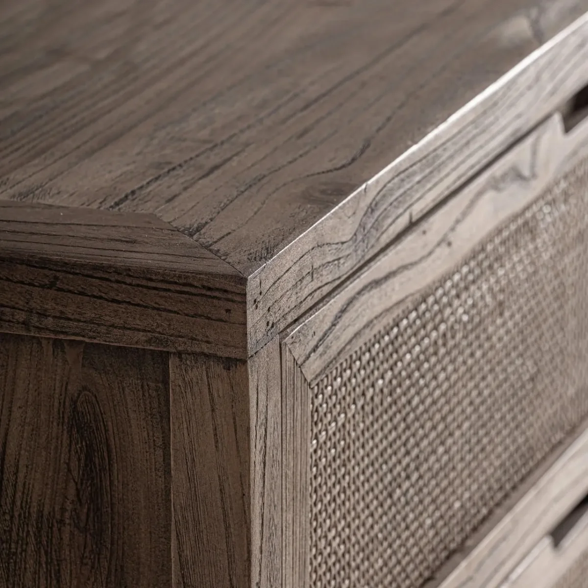 Cómoda de madera de olmo 159x50x80 cm Byremo - Imagen 5